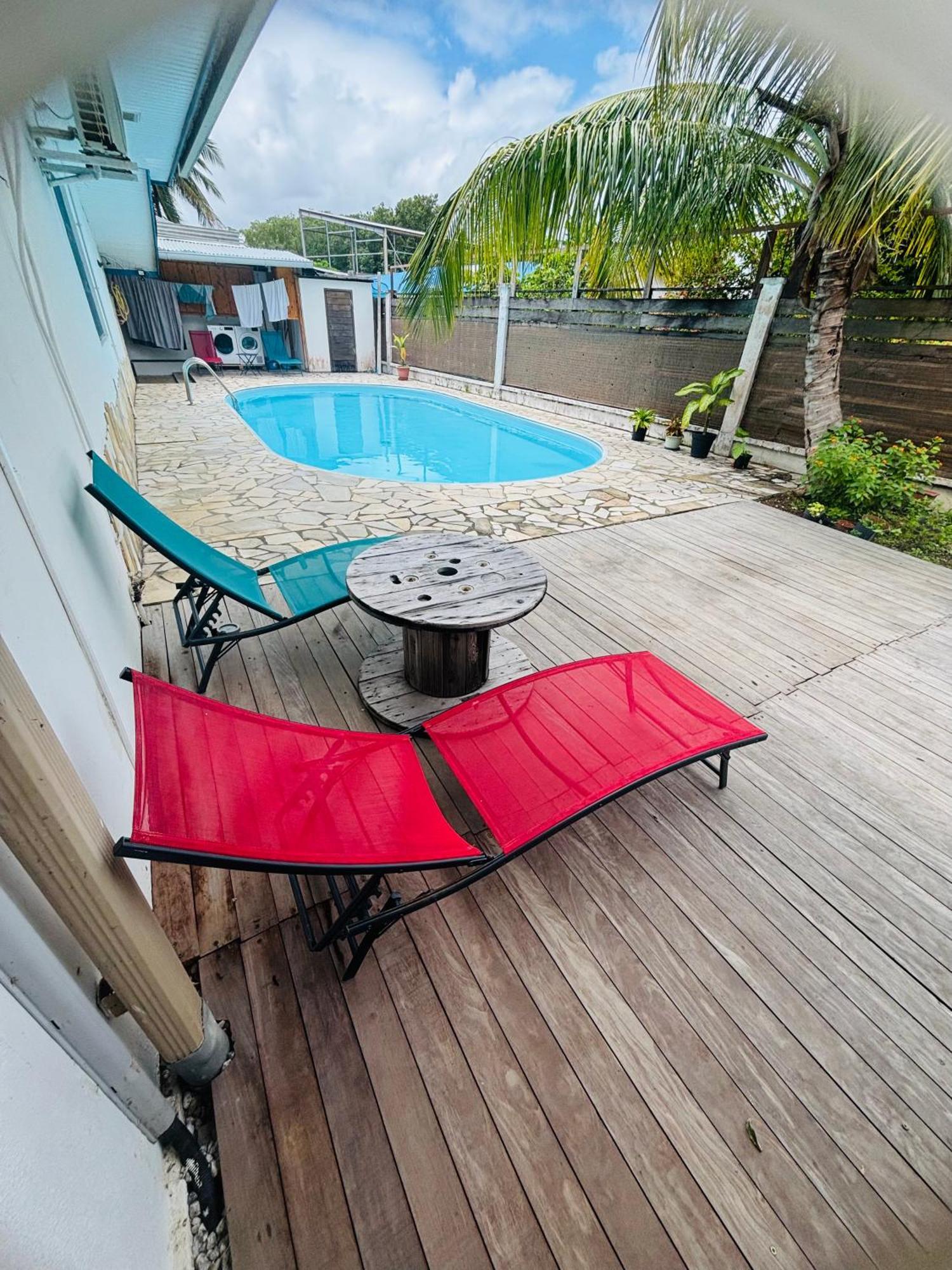 Sermie T2 Climatise Avec Piscine Куру Экстерьер фото