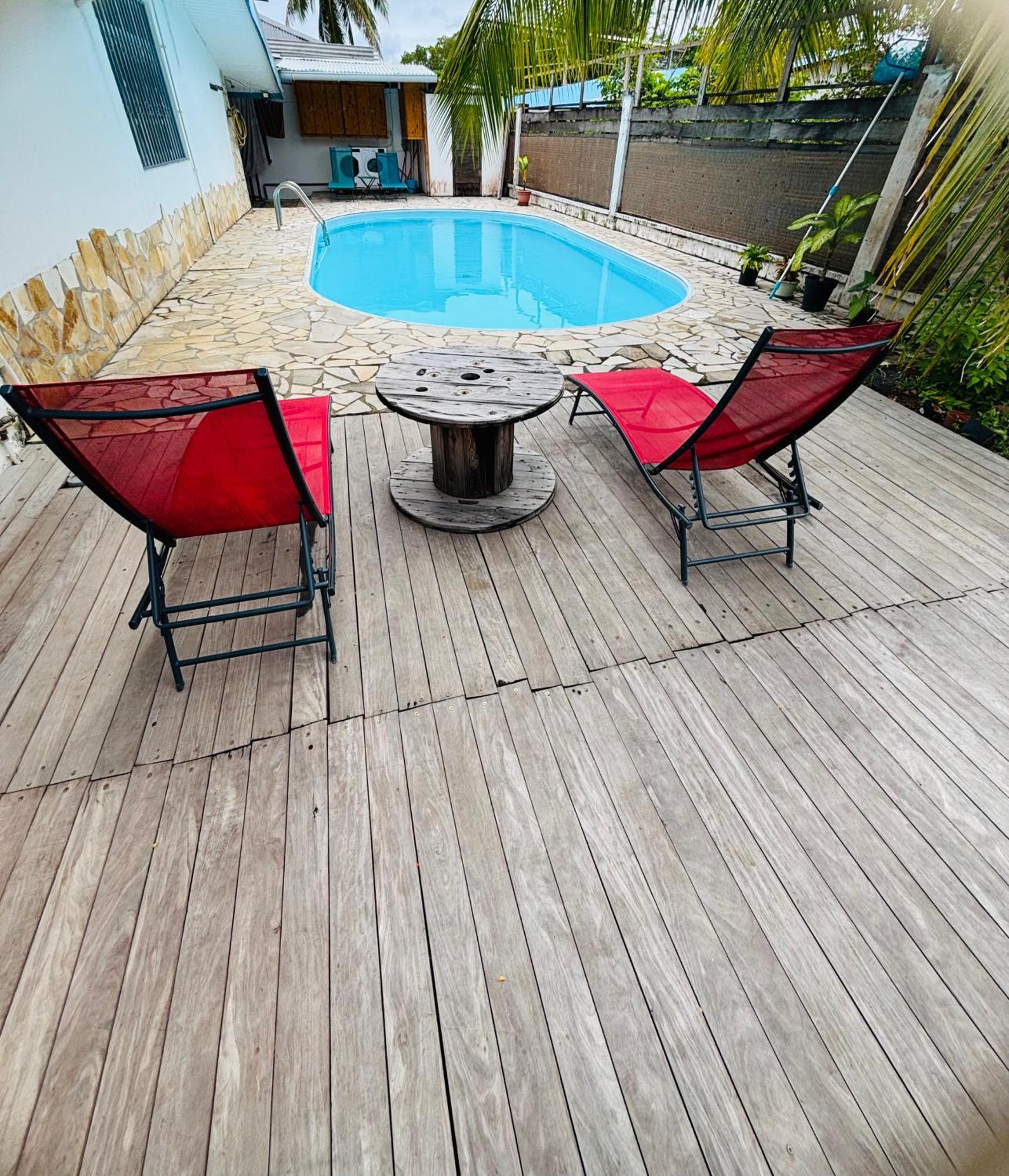 Sermie T2 Climatise Avec Piscine Куру Экстерьер фото
