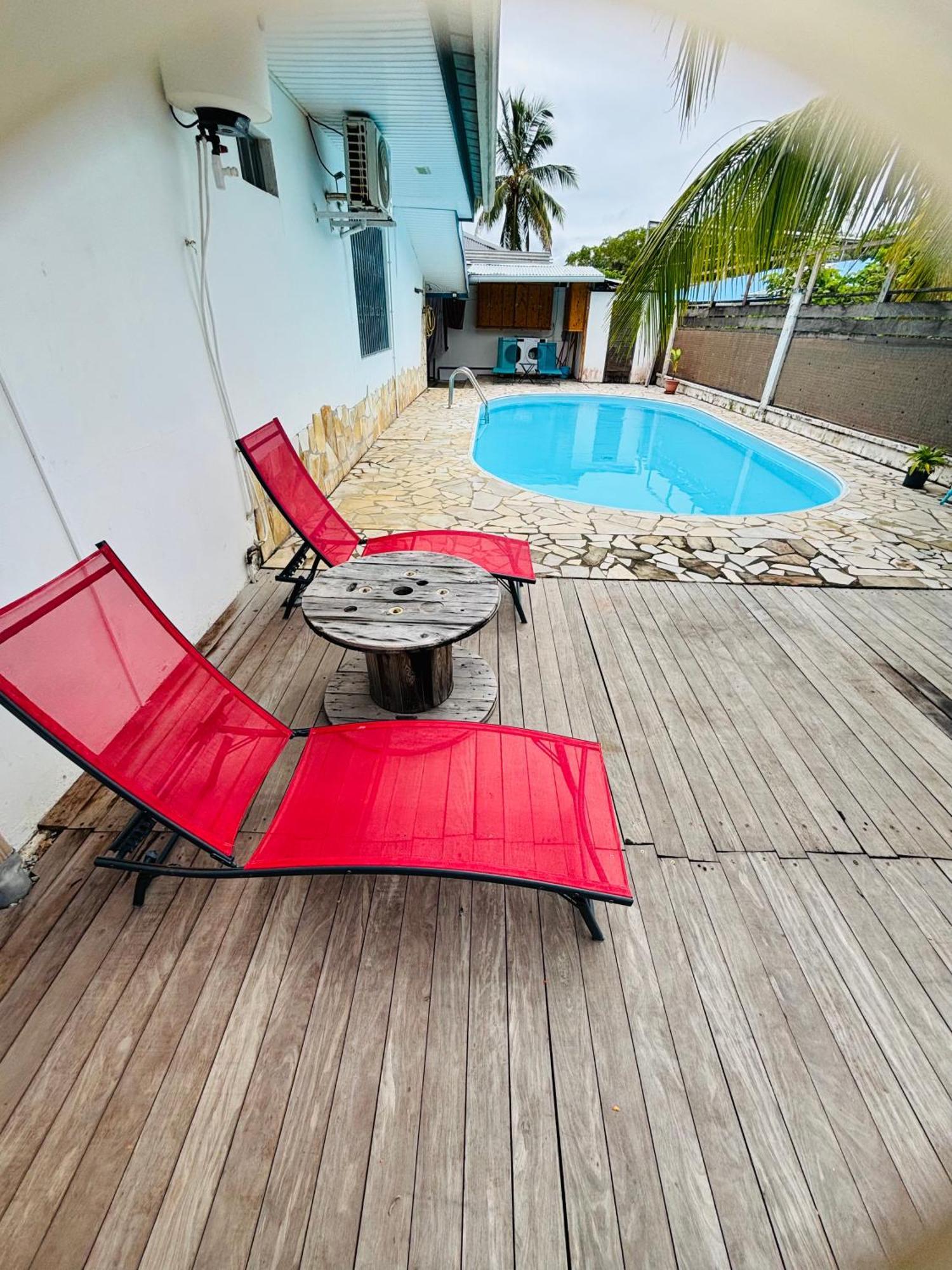Sermie T2 Climatise Avec Piscine Куру Экстерьер фото